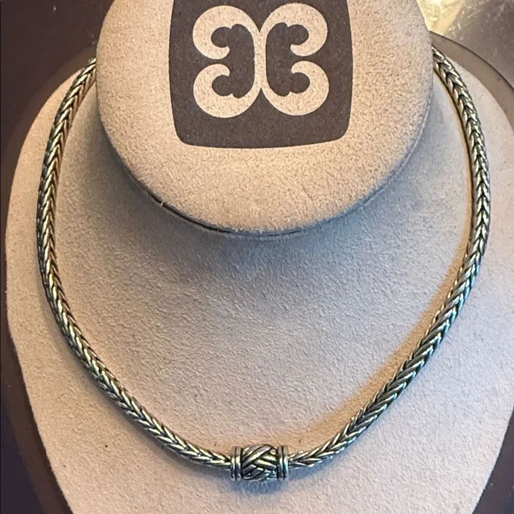 Silver Braided Necklace!